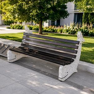 banco para espaço público de design original 1