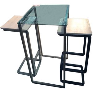 conjunto de mesa e cadeiras contemporâneo