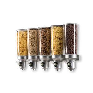 dispenser de alimentos secos de parede