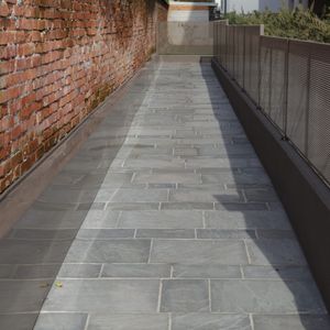 revestimento de piso em quartzito