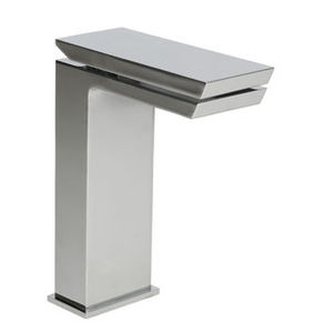 misturador monocomando para lavatório / de bancada / metálico / 1 furo