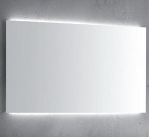 epelho para banheiro de parede / com iluminação LED / contemporâneo / retangular