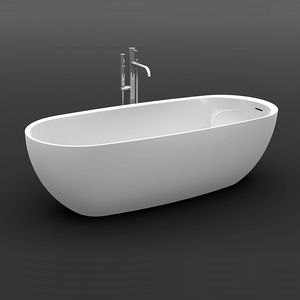 banheira freestanding / oval / em compósito