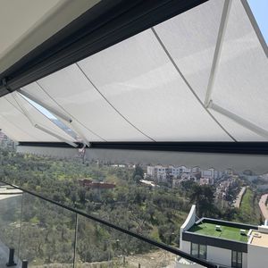 toldo reto de braço pivotante