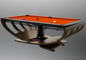 mesa de sinuca de design original / metálica / em HPL