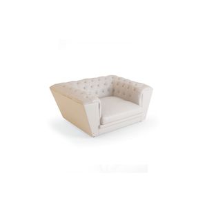 poltrona Chesterfield / em tecido / em couro / preta