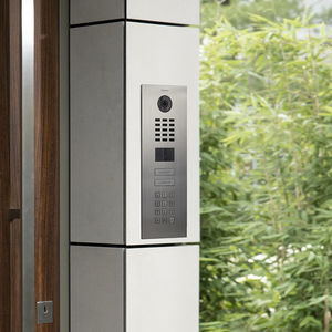 módulo externo em aço inoxidável escovado 1