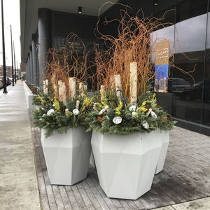 vaso de jardim de fibra de vidro 1