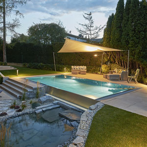 piscina com transbordo