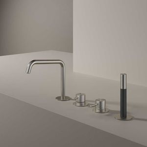 conjunto misturador para banheira em aço inoxidável 1