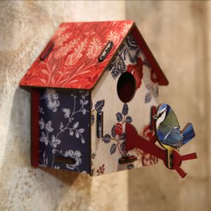 casa para pássaros em MDF