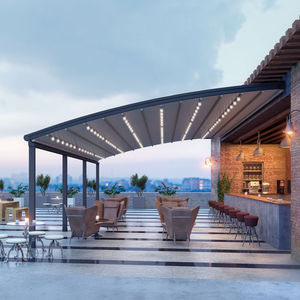 pérgola apoiada em parede