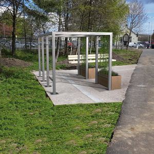 pérgola em madeira