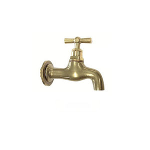 torneira simples para bebedouro / de parede / em latão / convencional