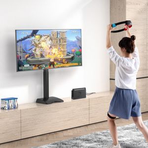 suporte de piso para TV contemporâneo