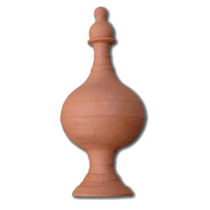 adorno de cumeeira em terracota