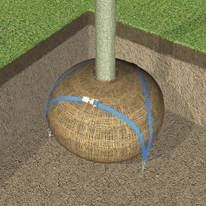 sistema de ancoragem de árvore com fixações subterrâneas