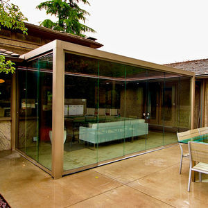 pérgola apoiada em parede