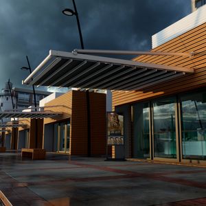 pérgola suspensa