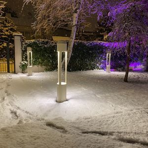 poste balizador de iluminação de jardim 1