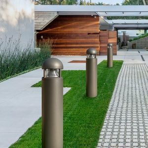 poste balizador de iluminação de jardim