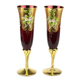 taça de champanhe em vidro soprado