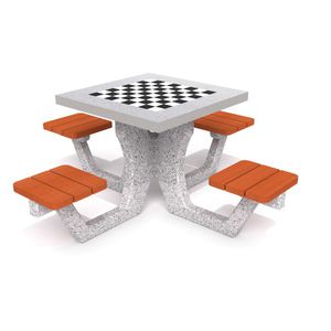 Mesa de xadrez 2 pessoas - concreto em RFA, CAD (465.47 KB)