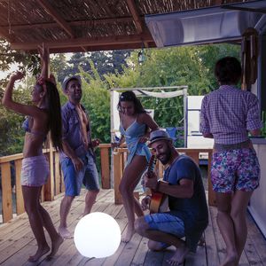 luminária de chão sem pé