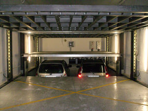 sistema de estacionamento com elevador