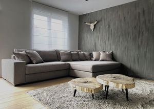 sofá modular / cama / contemporâneo / em tecido