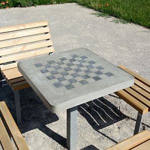 Mesa de xadrez contemporânea - HOWARD CHESS - WOOD TAILORS CLUB