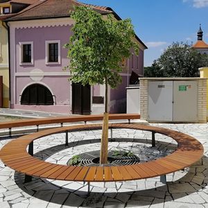 banco para espaço público contemporâneo