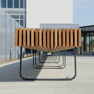 banco para espaço público contemporâneo