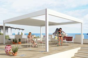 pérgola em alumínio pintado