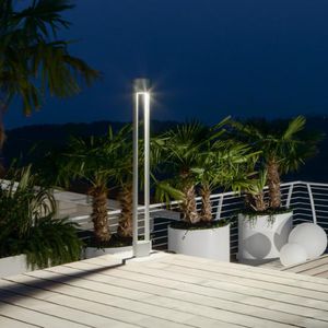 poste balizador de iluminação de jardim
