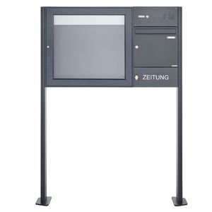 quadro de aviso com vidros para ambiente externo