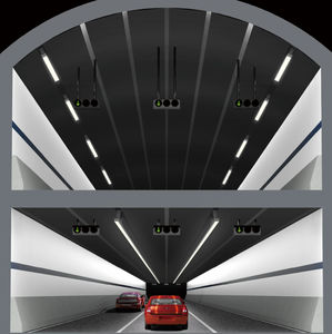 iluminação para túnel