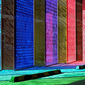 painel de vidro laminado