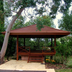 gazebo em teca