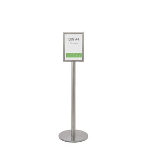 pedestal porta-cartaz de piso