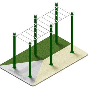 barra de equilíbrio para estação de ginástica ao ar livre