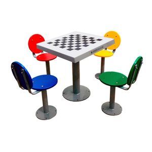 mesa de xadrez para ambiente externo