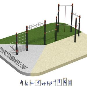 parque de street workout para espaço público