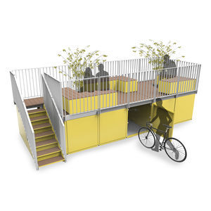 abrigo para bicicletas para espaço público