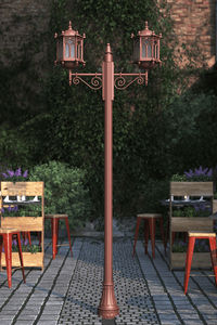 poste de iluminação para jardim