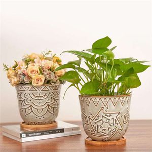 vaso de jardim em cerâmica