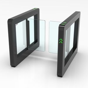 catraca de portas retráteis para controle de acesso automático 1