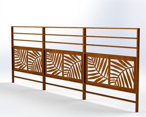 barrière de protection em aço Corten 1