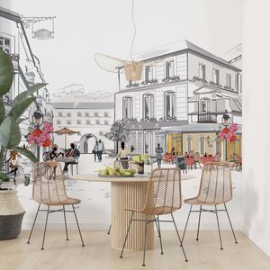 papel de parede de estilo francês