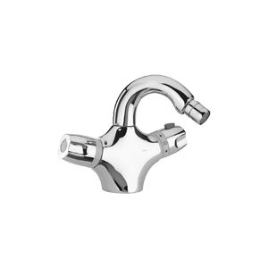 misturador bicomando para bidê / de pousar / em metal cromado / termostático